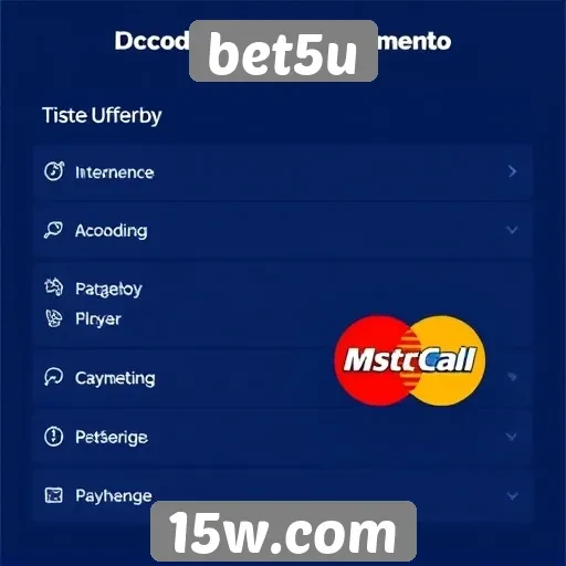 Métodos de pagamento aceitos na plataforma bet5u